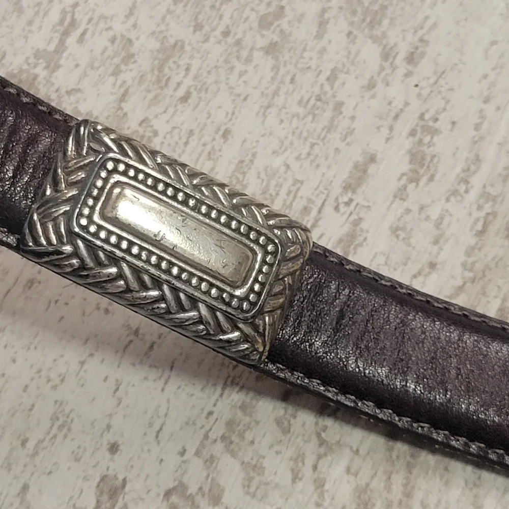 Brighton Vimtage Brown Leather Belt Size Small